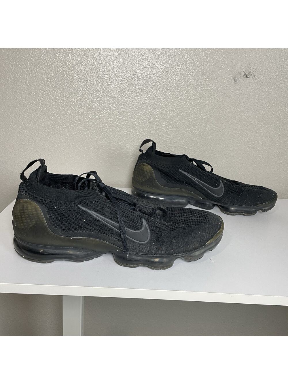 Nike Air VaporMax Flyknit DH4084 001 Men Size 14 Running Shoes Black Anthracite